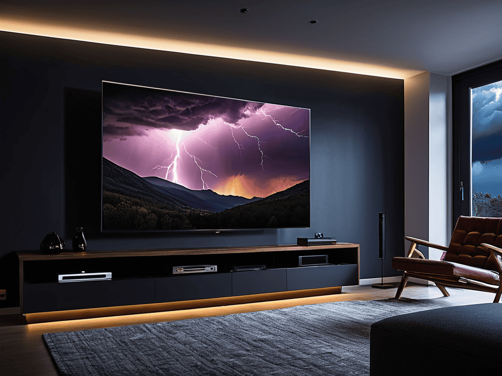 LG C4 OLED TV display