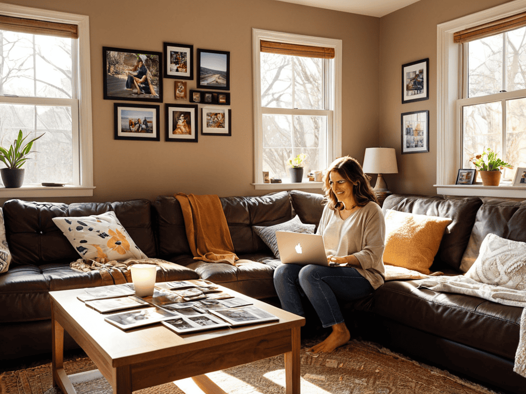 Personalized photo gifts making memories