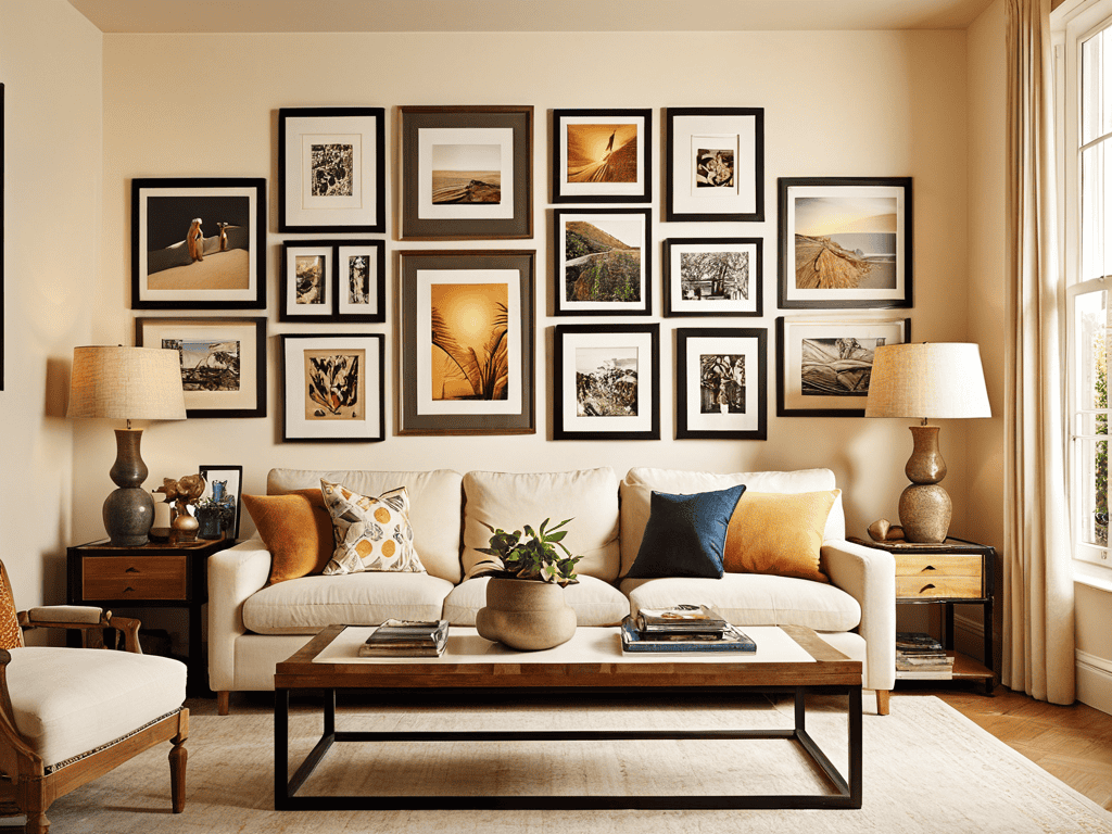 DIY picture wall decor idea