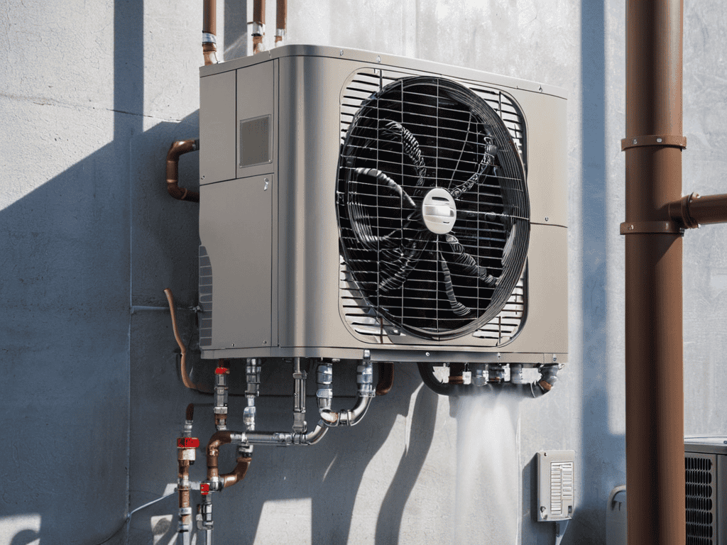 DIY Air Conditioner Mist Cooling System